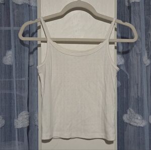 Gap Teen Cream Eyelet Striped Cami Tank